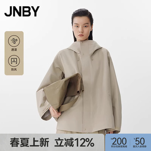 JNBY 江南布衣25春夹克外套宽松戴帽领5P2610710 早春上新