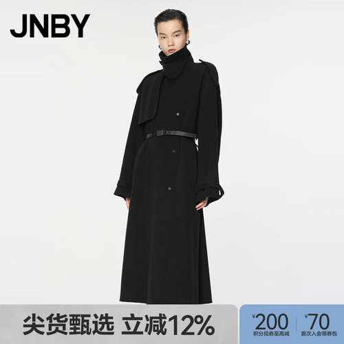 JNBY/江南布衣秋冬风衣式双面毛呢大衣5OA812930