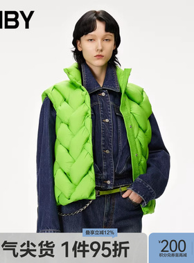 JNBY/江南布衣冬折扣羽绒背心宽松立领5M0C10790