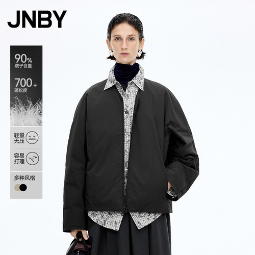 【秋冬上新】JNBY/江南布衣25冬羽绒服宽松无领X型5P0C11000