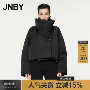 JNBY/江南布衣秋冬羽绒服宽松简约休闲通勤短款立领5OAC12180