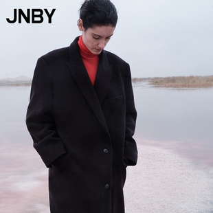 【秋冬上新】JNBY/江南布衣25冬新品呢大衣宽松绵羊毛5PA812810