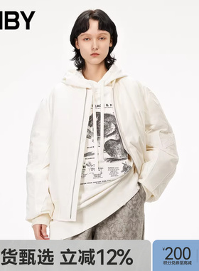 JNBY/江南布衣冬折扣羽绒服棒球领O型5M0C11100