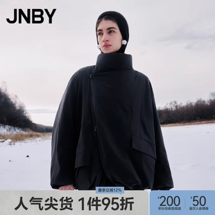 JNBY/江南布衣秋冬羽绒服女中长款宽松休闲简约立领长袖5O0C13310
