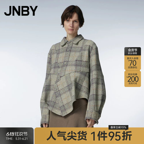 JNBY/江南布衣23冬新品毛呢夹克