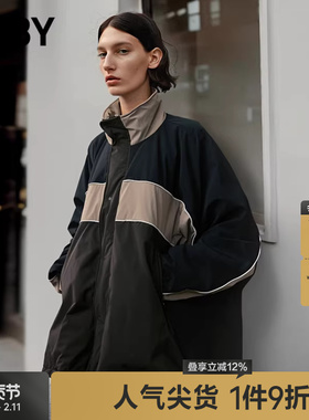 【拒水透湿】JNBY/江南布衣春秋立领宽松休闲羽绒服5O9C11570