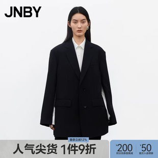 JNBY 外套绵羊毛混纺通勤5O8711320 江南布衣春秋西服通勤小西装