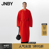 秋冬上新 JNBY 江南布衣24冬新品 呢大衣宽松长袖 外套5OB814740