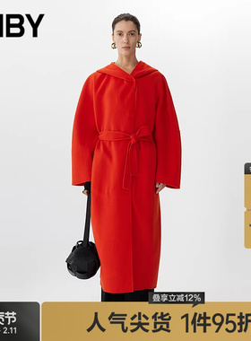 【秋冬上新】JNBY/江南布衣24冬新品呢大衣宽松长袖外套5OB814740