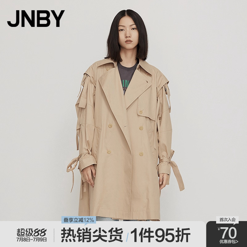 JNBY/江南布衣风衣中长款棉质