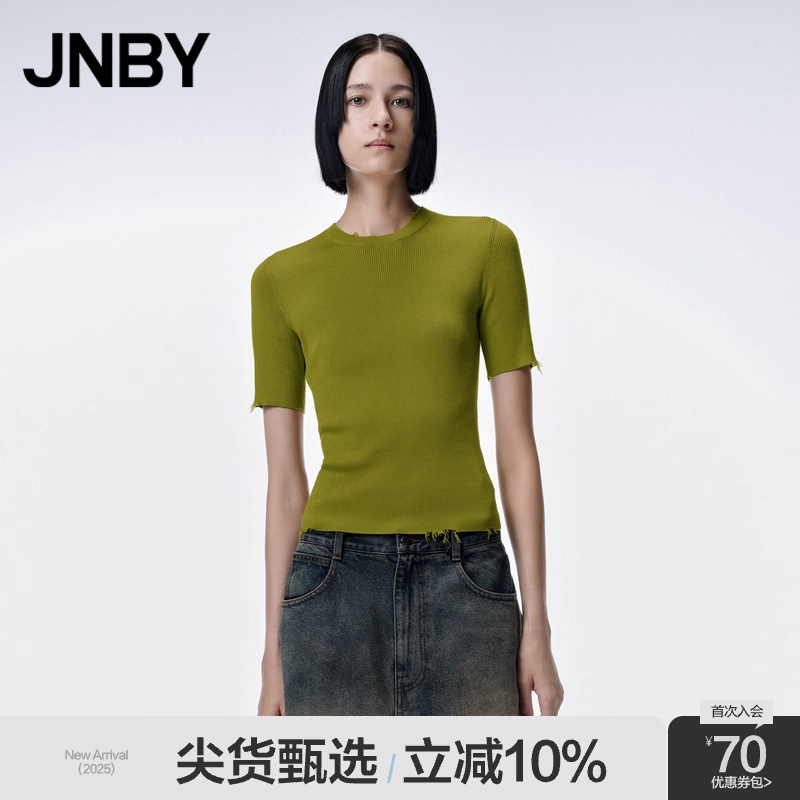 短袖毛针织衫JNBY/江南布衣