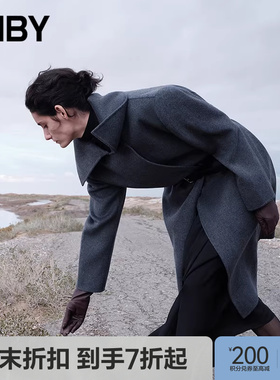 【商场同款】JNBY/江南布衣25冬新品呢大衣宽松绵羊毛5PA813000