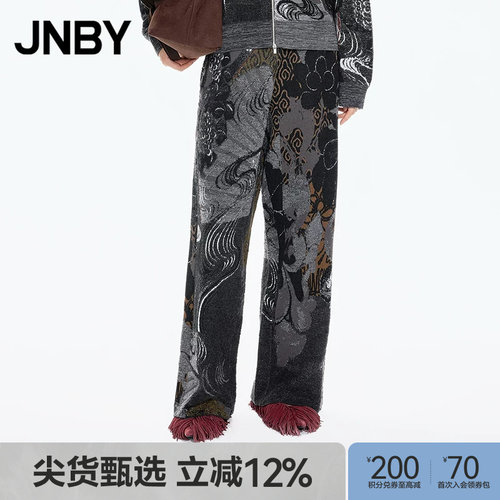 【秋冬上新】JNBY/江南布衣25秋新品休闲裤宽松直筒裤5P8E11030