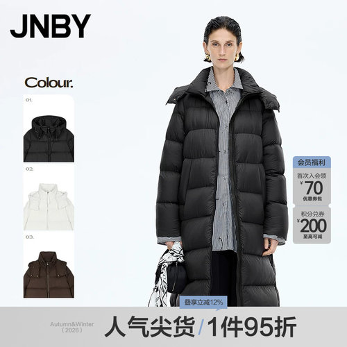 【秋冬上新】JNBY/江南布衣25冬羽绒服宽松连帽长袖5PAC13700
