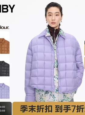 【商场同款】JNBY/江南布衣25秋新品羽绒服宽松直筒长袖5P9C12150