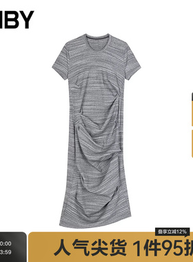 【季末折扣】JNBY/江南布衣春夏连衣裙女短袖圆领5P5G15780