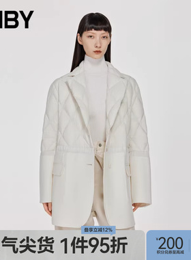 JNBY/江南布衣冬折扣羽绒服宽松西装领5M0C12740