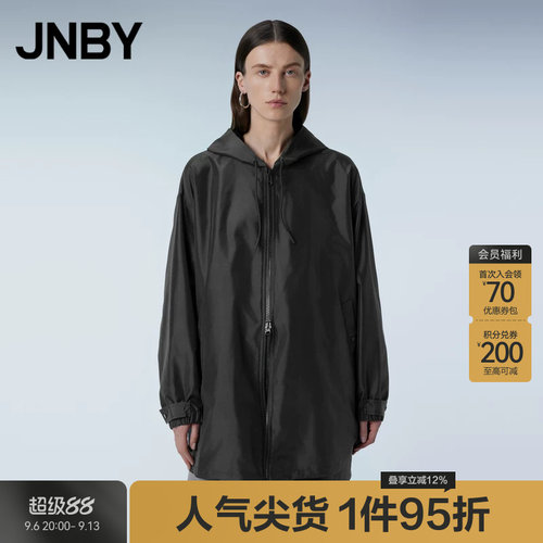 JNBY/江南布衣春秋折扣风衣宽松连帽A型5O2910740
