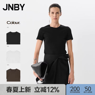 江南布衣春夏T恤修身 早春上新 JNBY 5P3111800 圆领短袖