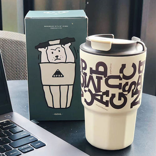 OPUS保温杯咖啡杯女生高颜值便携