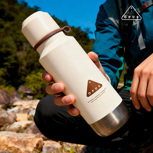 OPUS户外登山保温杯男生大容量316不锈钢运动便携健身水壶女800ml