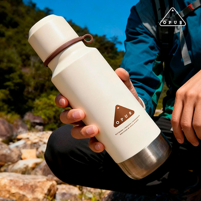 OPUS户外登山保温杯男生大容量316不锈钢运动便携健身水壶女800ml