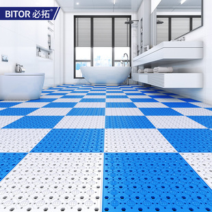 浴室防滑地垫淋浴房浴室洗澡加厚防滑垫家用厕所镂空隔水防摔脚垫