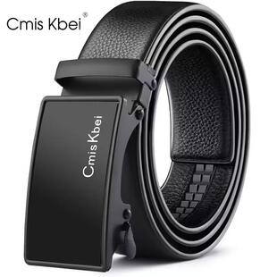 腰带男士 真皮质感自动扣头休闲仿牛皮裤 Kbei男商务皮带男款 Cmis