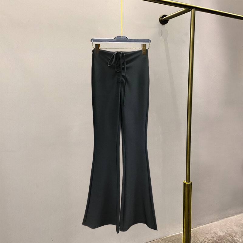 秋冬微喇西装裤性感喇叭裤