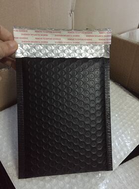 厂家直销黑色哑光镀铝膜气泡袋 首饰包装袋20x25CM快递袋防压防水