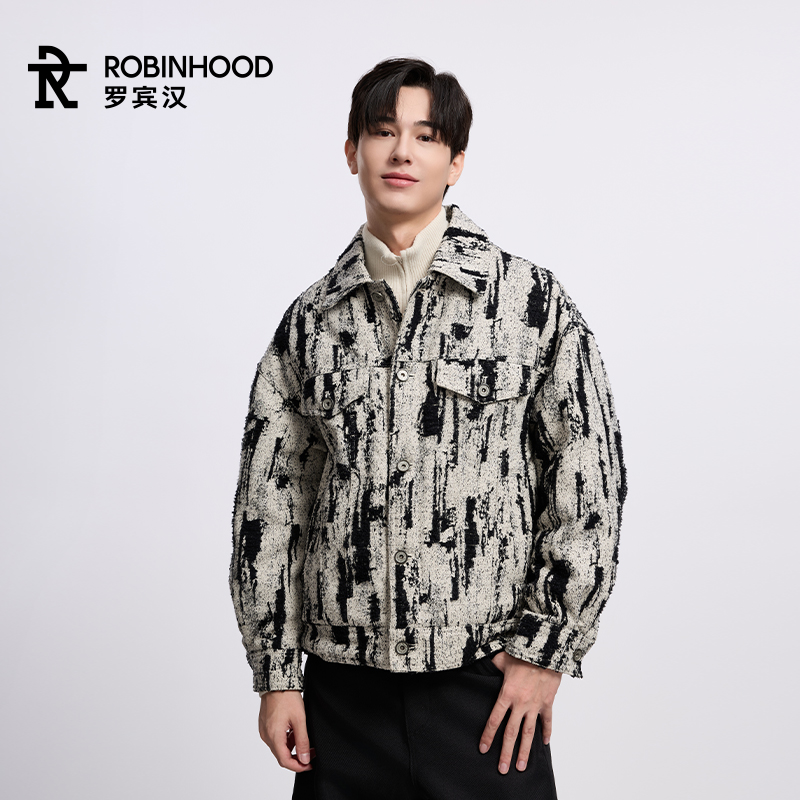 罗宾汉美式短款羽绒服男女同款