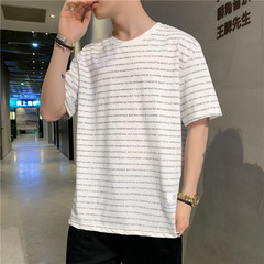 Short sleeve T-shirt summer Korean Trend youth base coat half sleeve round neck T-shirt