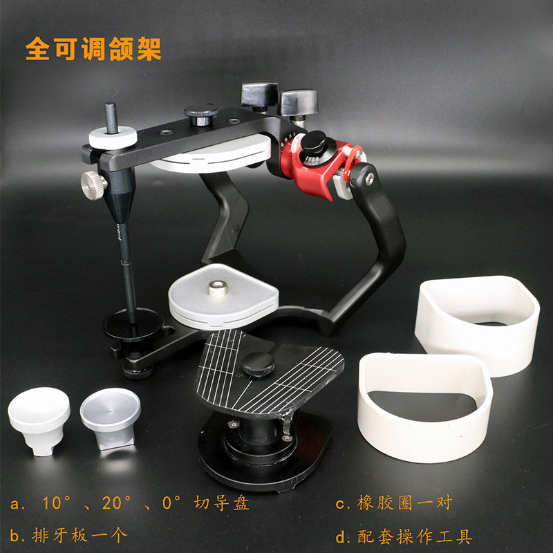 牙科韩国雨田全可调颌架平均值合架口腔技工解刨式功能面弓合架