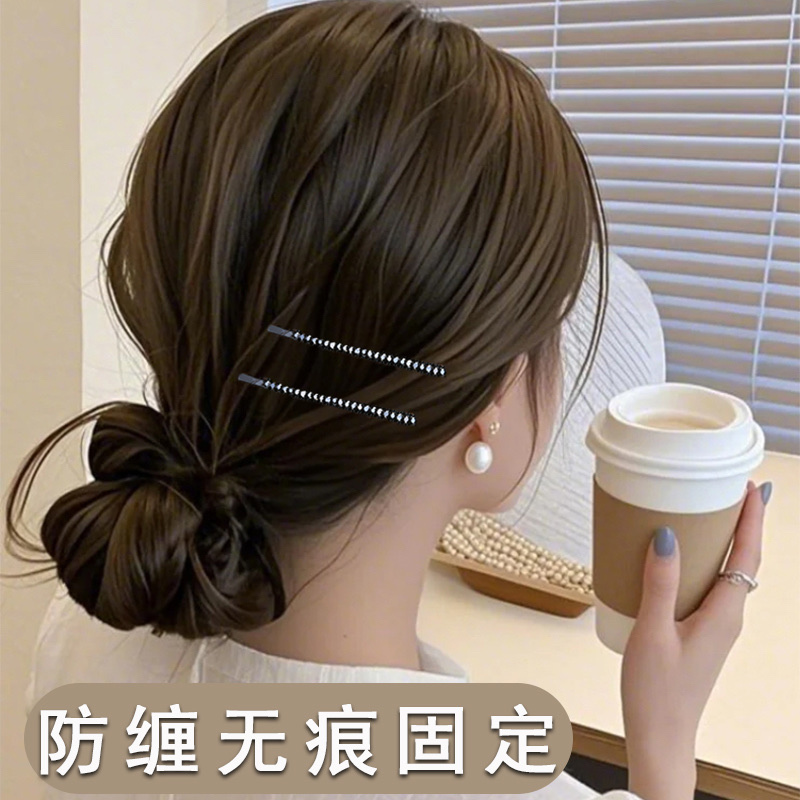 闪钻边夹不易掉夹得紧不扯发