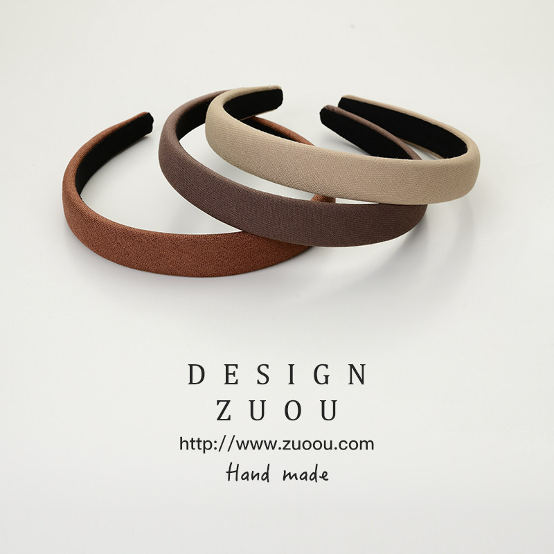 发箍女士洗脸专用2026新款发卡日常外戴韩国头箍压发防滑咖色发捆