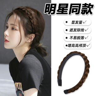 麻花辫假发发箍女2026新款 编发高颅顶头发头箍头饰鱼骨辫子发卡