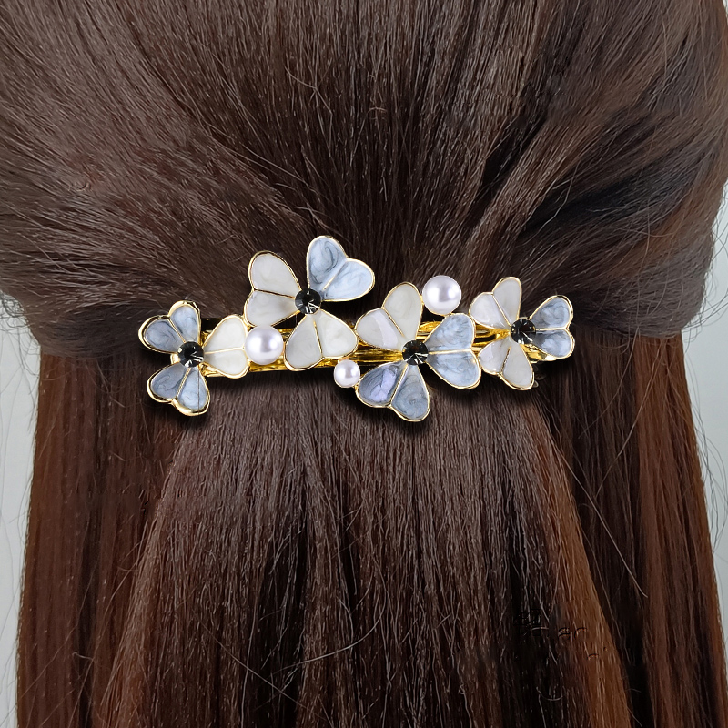 优雅气质一字弹簧夹弹簧夹