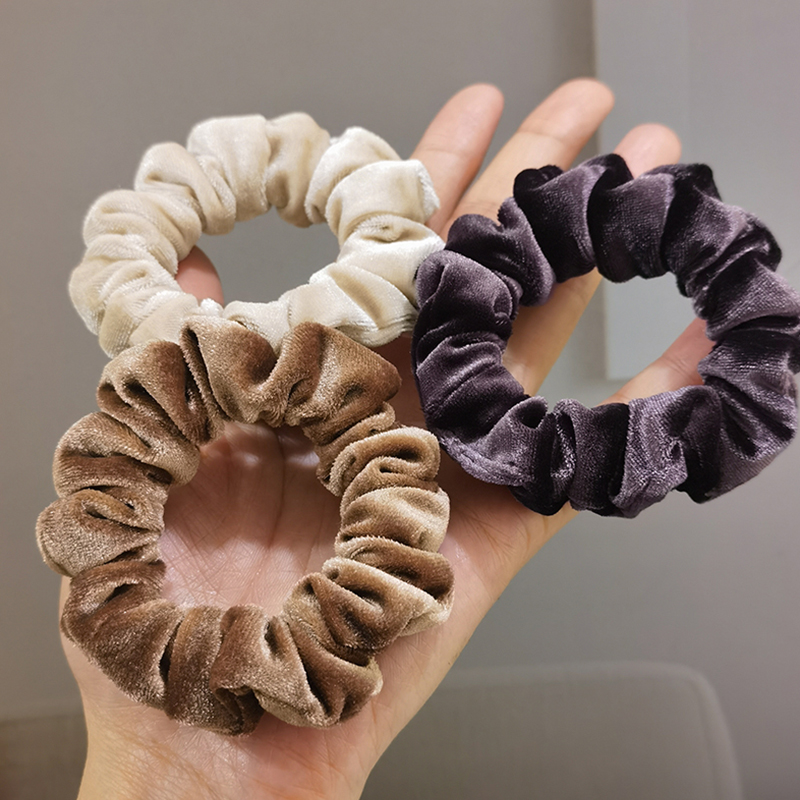 丝绒小肠发圈高弹力不扯发发圈