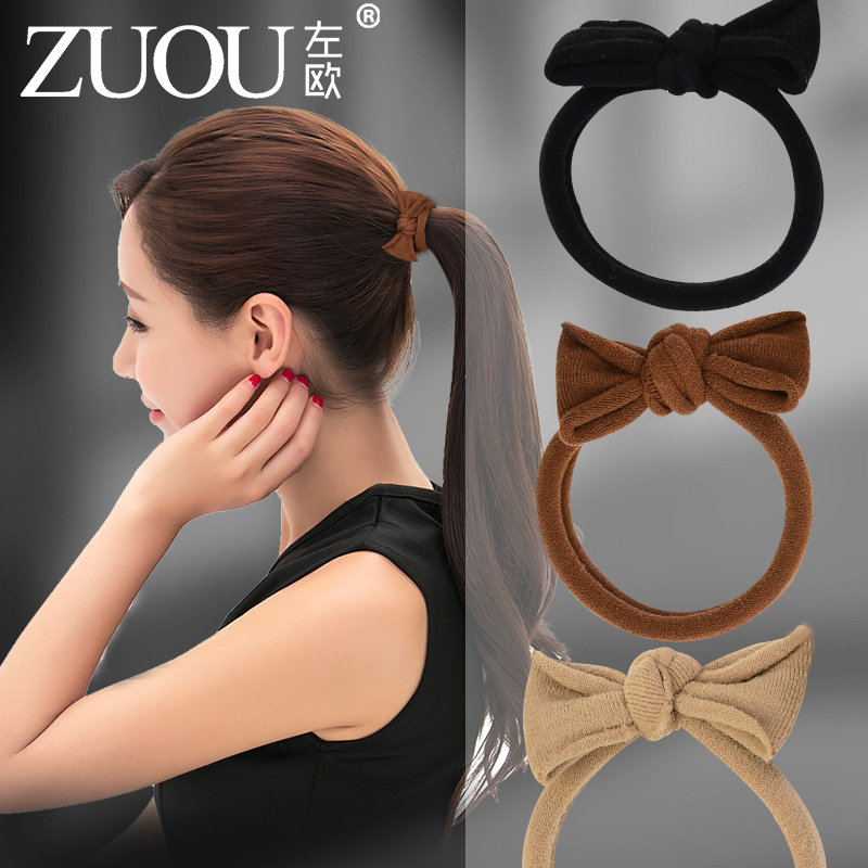 高弹性面料柔软不勒发头绳