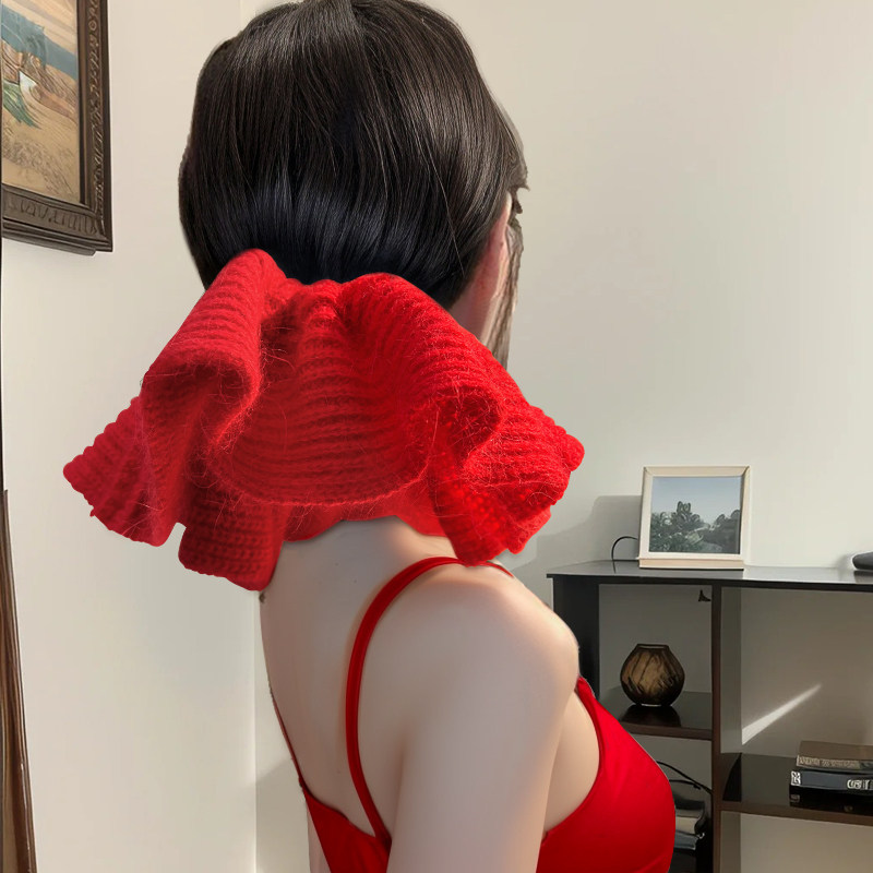 大肠发圈超大秋冬红色毛线针织毛绒裙摆扎丸子头显发量头绳发绳女,饰品/流行首饰/时尚饰品新,发饰,淘宝优惠券,粉丝福利购,淘宝优惠卷