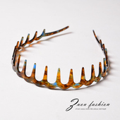 大波浪齿梳发箍女款 2026新款 高颅顶洗脸防滑不勒头饰发卡压发头箍