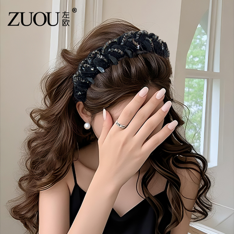 宽边高颅顶发箍蓬松头顶显发量