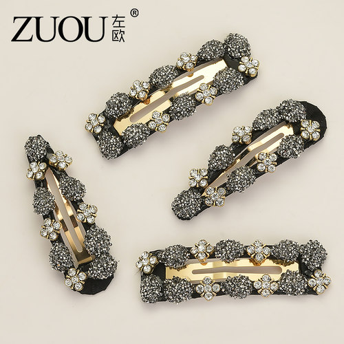 发夹侧边流海日韩新款高端水晶