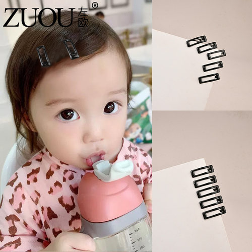 女孩超小bb夹迷你刘海碎发夹前额固定黑色发量少发夹边夹夹子发卡