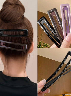 后脑勺碎发夹大号成人女士bb夹边夹黑色碎发整理神器夹子头饰发夹