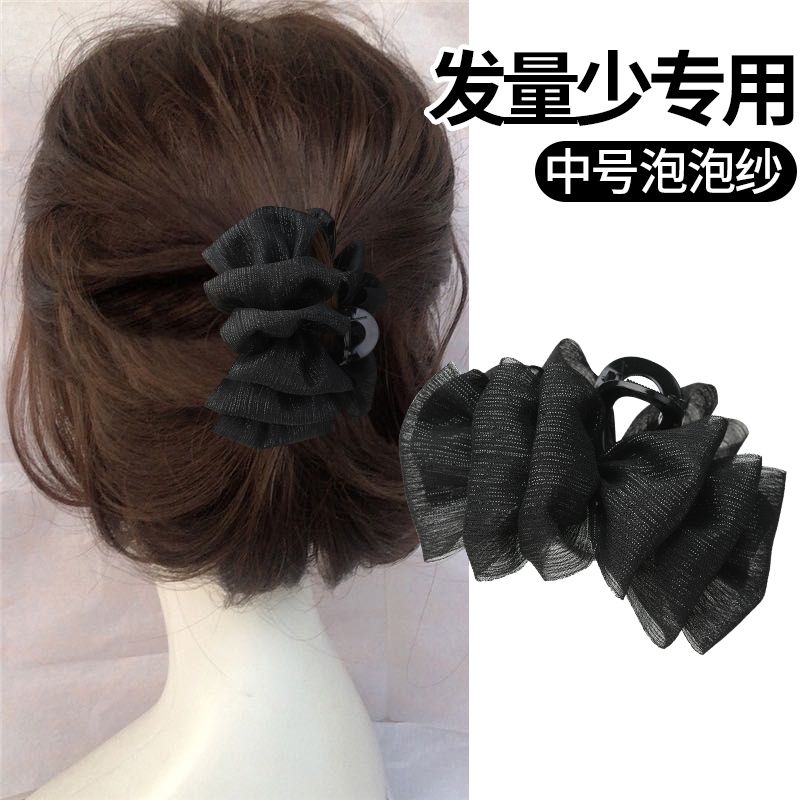 蓬松泡泡纱云朵蝴蝶结抓夹抓夹