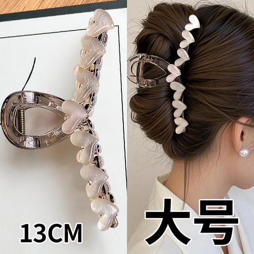 大号抓夹发量多盘发鲨鱼夹