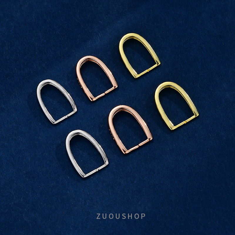 左欧s925纯银不易过敏吊坠配件