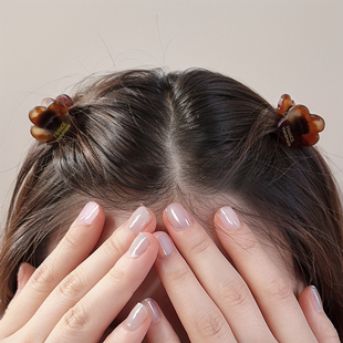 醋酸小号抓夹花朵公主头气质发卡子前额刘海发夹少女侧边夹子头饰