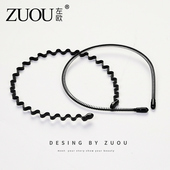 运动发带男款 男士 发箍洗脸头箍男生波浪发卡女款 隐形发夹发捆头饰